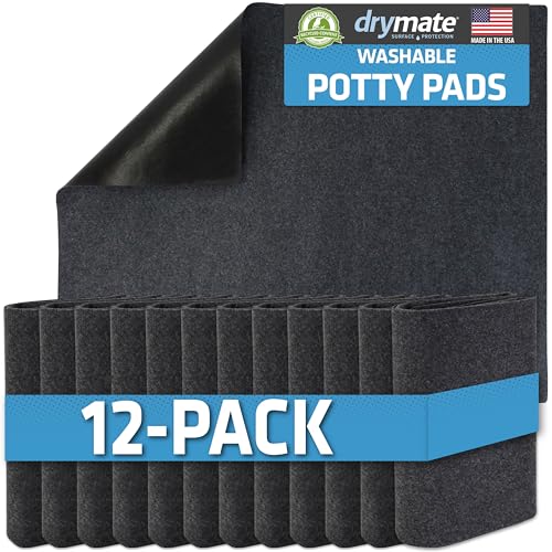 12 Pack Washable Pee Pads for Dogs (29" x 36" (12-Pack) / Charcoal)