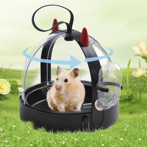 Portable Hamster Cage Travel Bag (【Black】)