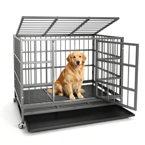 47 Inch Heavy Duty Dog Crate (47.0"L x 30.0"W x 35.0"H)