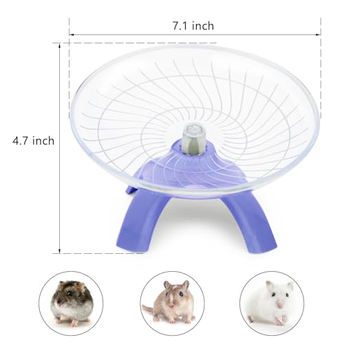 Silent Hamster Exercise Running Wheel Flying Saucer (Purple)