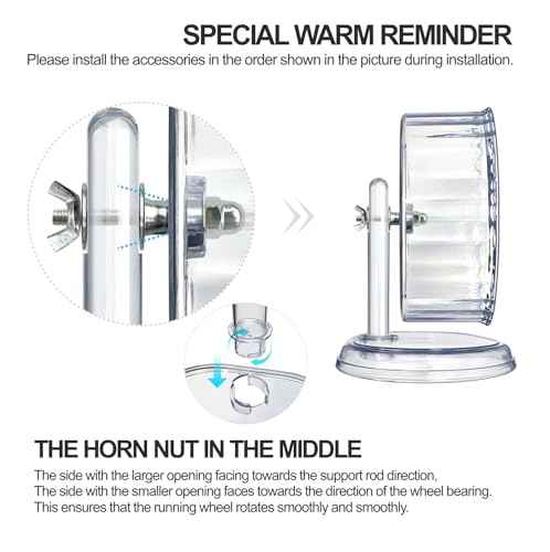 Silent Hamster Wheel (Ф 9.5 inch / Transparent)