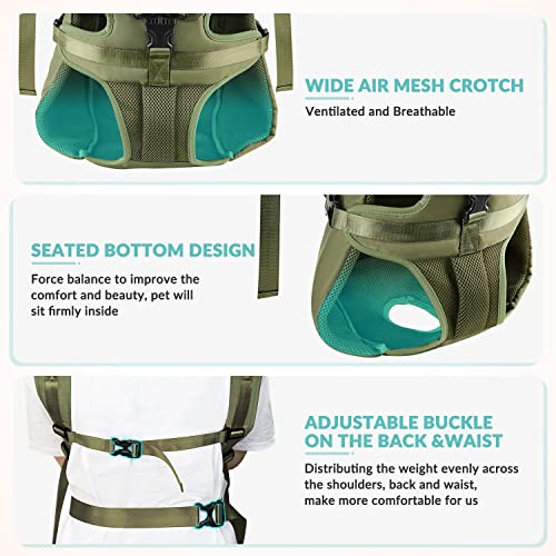 Dog Backpack Carrier (Green)