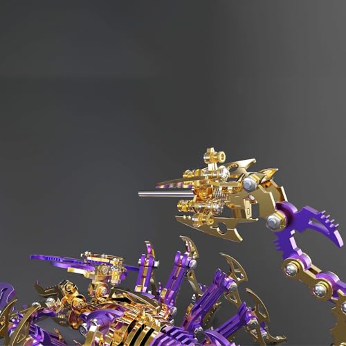 Scorpion 3D Metal Puzzles Kits for Adults Teens (Gold and Purple)