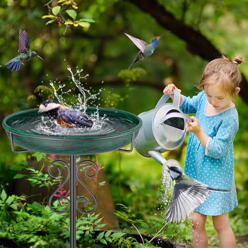 Bird Bath for Outside (Vintage Green)