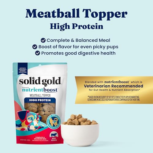 Beef Meatball Dog Food Topper & Treats (10 Ounce (Pack of 3))