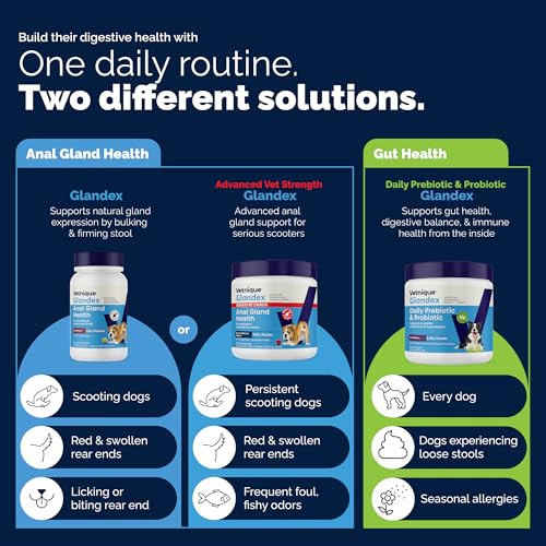 Glandex for Dogs Advanced Strength Anal Gland Fiber Powder (8.5 oz)