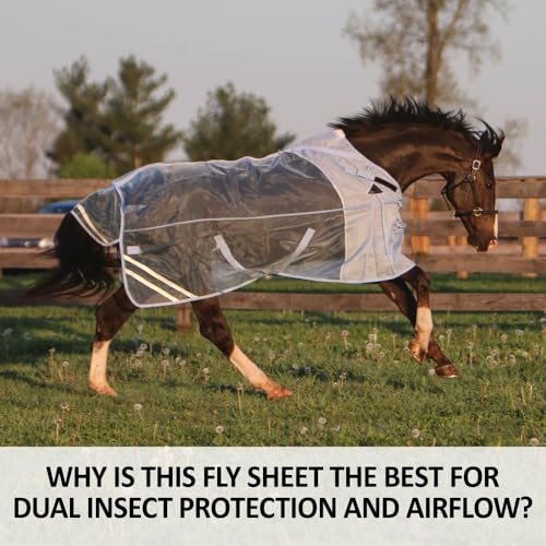 Mosquito Mesh II Adjusta (Horse Size 76 / V-Free Closed Front Surcingle / Blue)