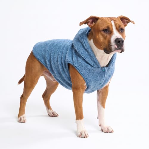 Sherpa Fleece Dog Jacket (Blue / 4XL)