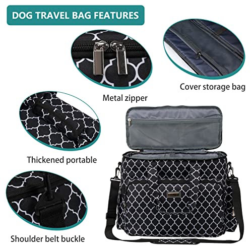 Dog Travel Bag (DLblack / Large)