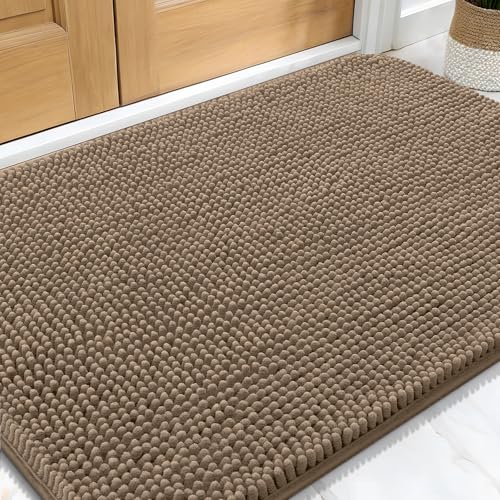 Dog Door Mat for Muddy Paws 34x21 (Tan / 34" X 21")