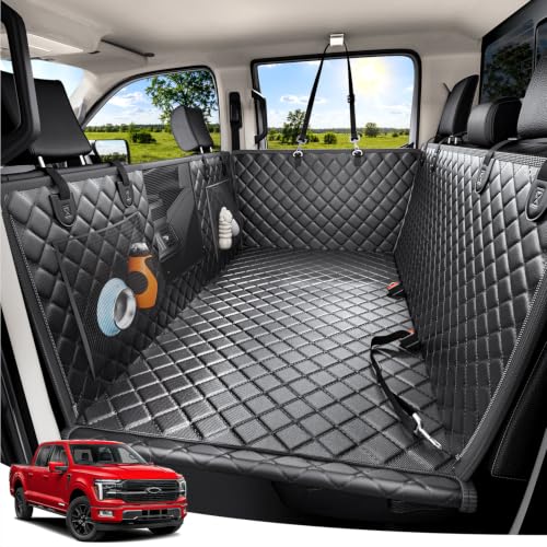 Hard Bottom Dog Seat Cover for Trucks (Black / XL - Full-size Trucks & SUVs)