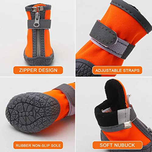 Dog Shoes for Small Dogs (#1 (width 1.1 inch) for 2.1-6.5 lbs)