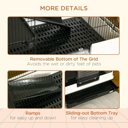 26" Small Animal Cage with Wheels (31.5"L x 20.8"W x 26.0"H)