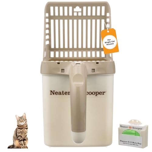 Neater Scooper Standard Cat Litter Scoop (Tan / Standard - 15 Bags)