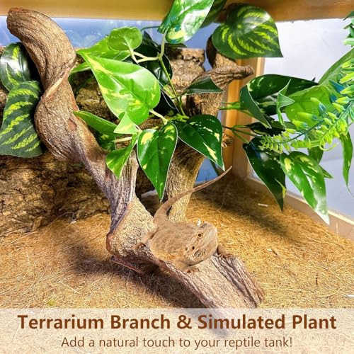 2PCS Natural Reptile Climbing Branches Decor (2PCS|L:1.75-2.25"T,13"H)