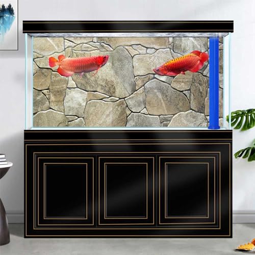36X20IN Marble Aquarium Background (Stone / 36X20in/90X50cm)