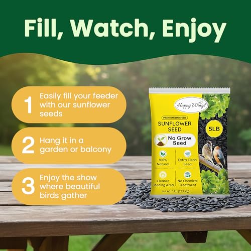 10 LB Black Oil Sunflower Seeds Bird Food (5 Pound (Pack of 2))