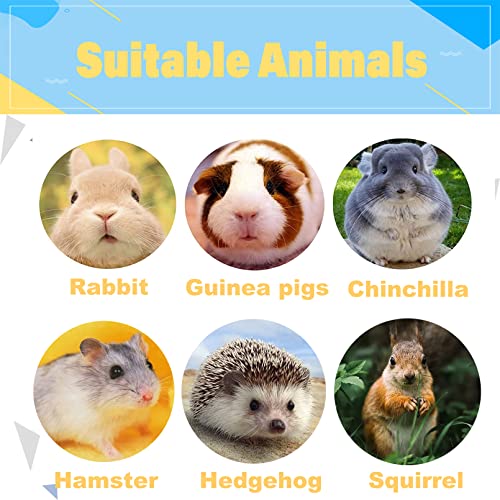 Rabbit Cave Sleeping Bed Guinea Pig Hideout Cozy House Pet Soft Warm Fleece Winter Slipper Cushion Small Animal Nest Cage for Ferrets Squirrel Hamster Chinchilla Rat Hedgehog Bunny (Light Gray)