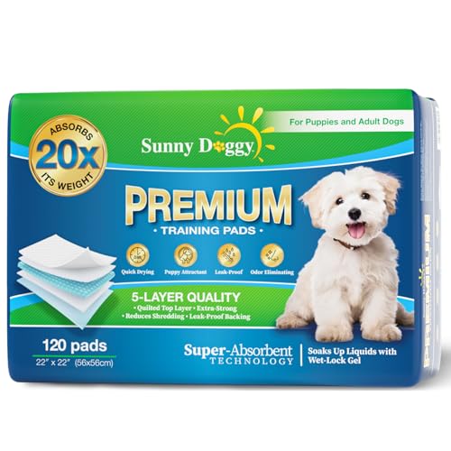 Pee Pads for Dogs Large 22”x 22” (22"x22"/120 Count)