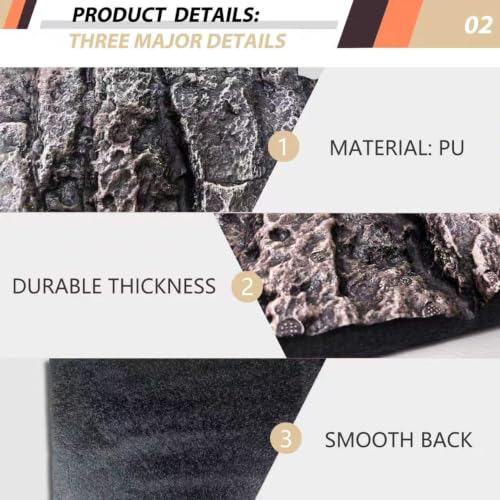 17.7x11.8in Rock Terrarium Background (Granite-17.7"*11.8"(1pcs))