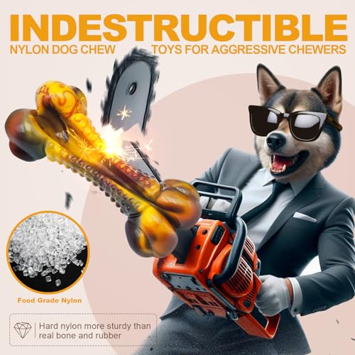 Dog Toys for Aggressive Chewers (Bacon)