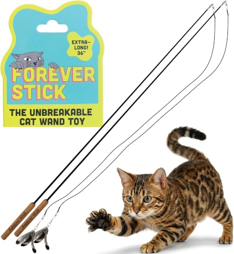 Forever Stick 2 Pack Unbreakable Cat Wand Toys (Forever Stick 2-Pack)