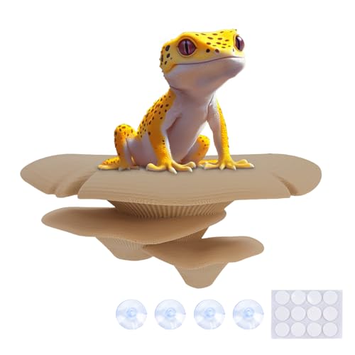 Mushroom Decor for Reptile Tank (Trio Cap / Almond)