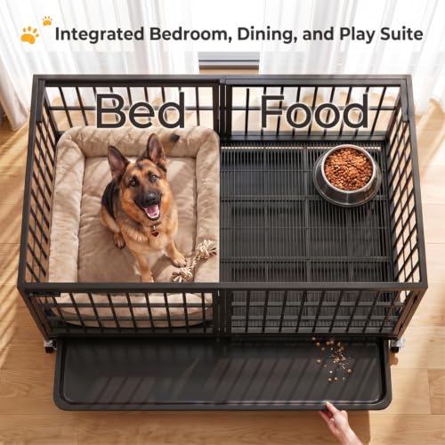 38" Heavy Duty Dog Crate (Black)