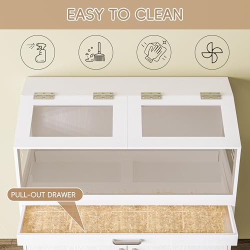 Hamster Cage with Storage Cabinet (39"x19"x40")