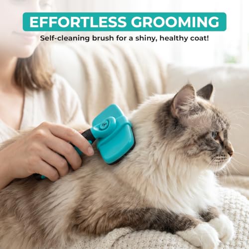 Dog Brush for Shedding (Aqua)