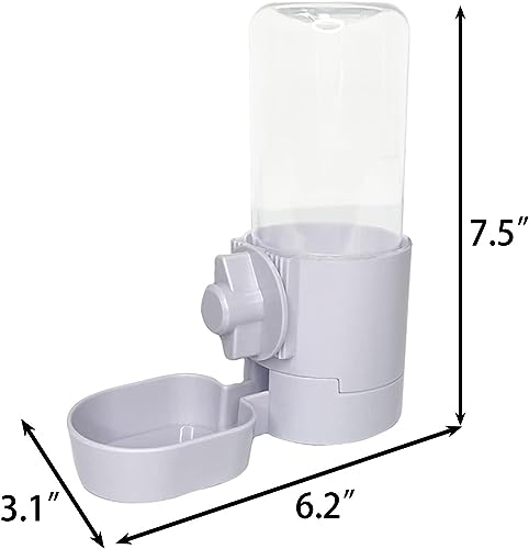 2Pcs Rabbit Water Bottle 17 OZ Bunny Hanging Water Fountain Automatic Guinea Pig Water Dispenser No Leak Drinking Feeder for Bunny Chinchilla Hamsters Cat Dog Small Animals