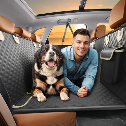 Back Seat Extender for Dogs (Black / For Cars / SUV / Small Trucks)
