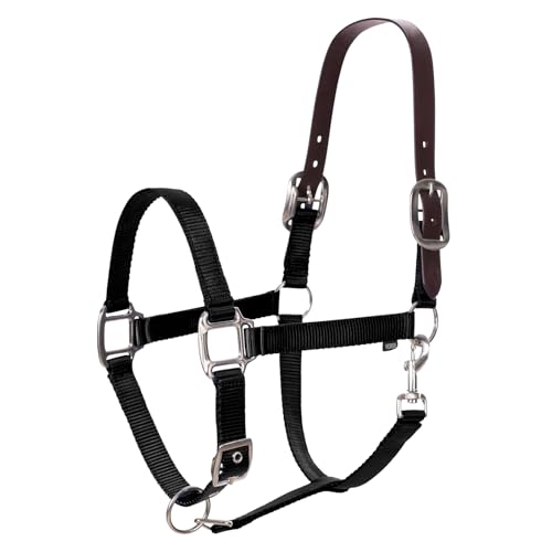 Loki Adjustable Breakaway Horse Halter (Black / Warmblood)