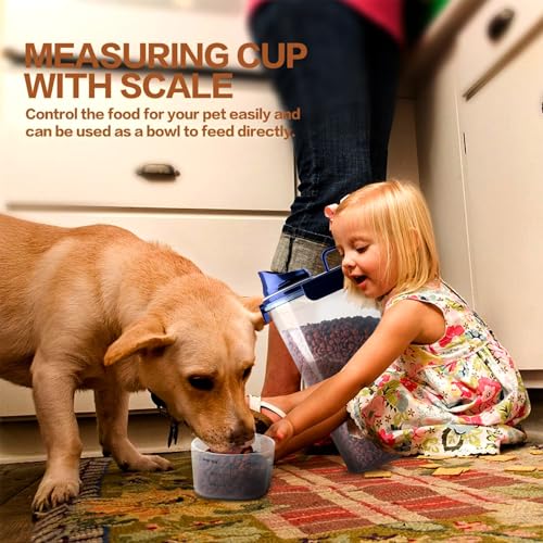 Dog Food Storage Container (Blue 6Qt)