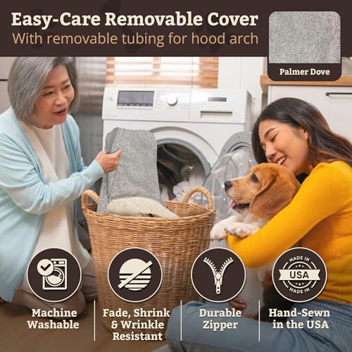 Rectangle Cozy Cave Dog Bed (Palmer Dove / Small)