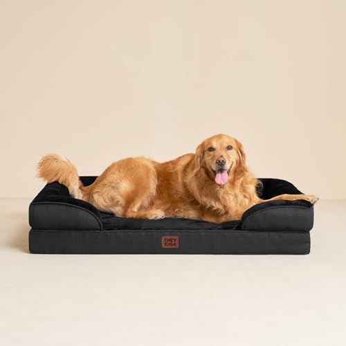 Orthopedic XXL Dog Bed (Black / 46.0"l X 35.0"w X 7.5"th)