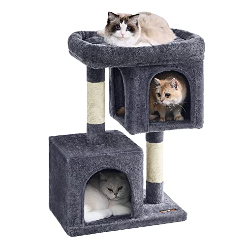 Cat Tree 29.1 (M (19.3"L x 12.6"W x 29.1"H) / Smoky Gray)