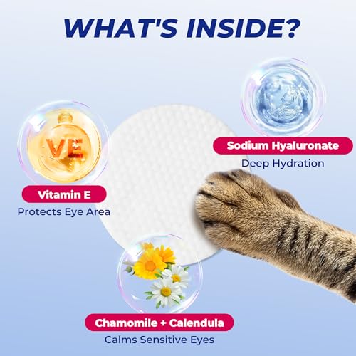 Dog & Cat Eye Wipes for Discharge and Crust (110 count-wipes)