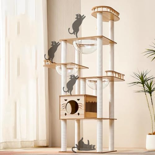 73 Inch Cat Tower for Multiple Cats (8782)