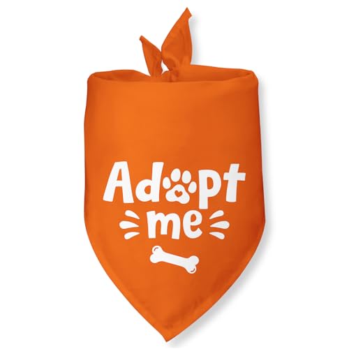 Adopt Me Dog Bandana Adopt Me Bandanas for Dogs Adoption Gotcha Day Adopted Baby Dog Announcement Adopt Me Pets Scarf for Small Medium Dogs & Cats (U)