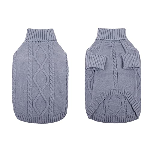 Small Dog Pullover Sweater for Medium DogsBoy (Medium / Grey)