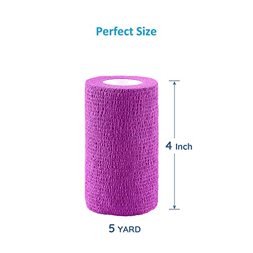 Pet Wrap Self (4 Inch (Pack of 3) / Solid Color B)