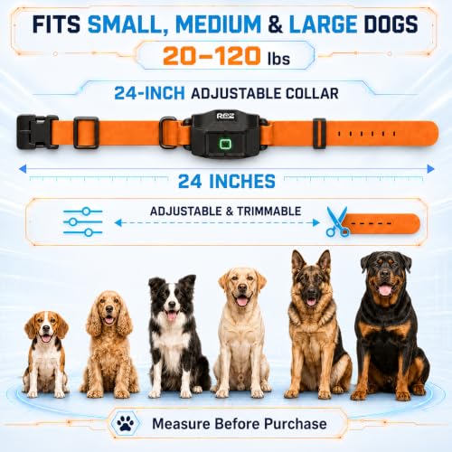 GPS Wireless Dog Fence System with Free App (Orange)