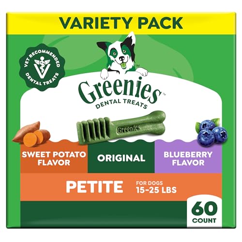 Petite Dental Dog Treats (60 Count (Pack of 1))