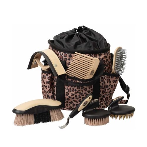 Horse Grooming Kit (Tan Leopard)
