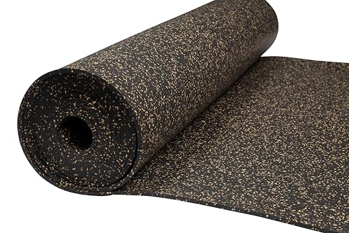 Genaflex Rubber Gym Floor Mat (10% Tan / 48"L x 48"W x 0.3"Th)
