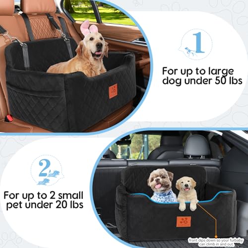Dog Car Seat for Medium (Black)