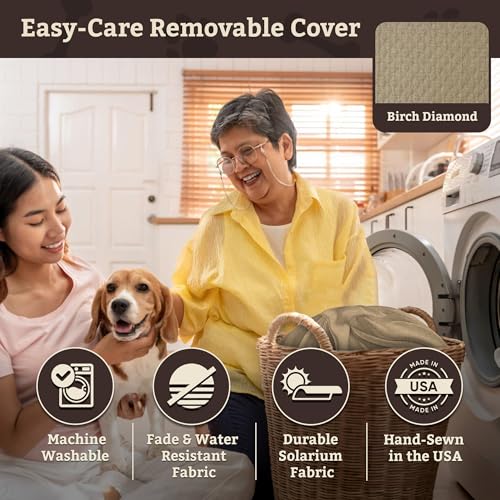 Dog Car Seat for Dogs up to 25lbs (Birch Diamond / Medium)