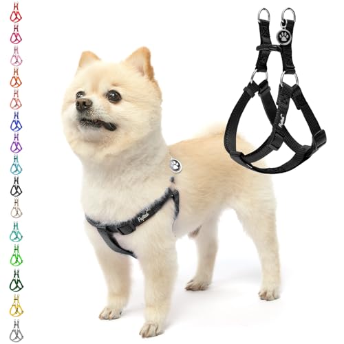 No Pull Dog Harness Small Sized Step (Black / X-Small)