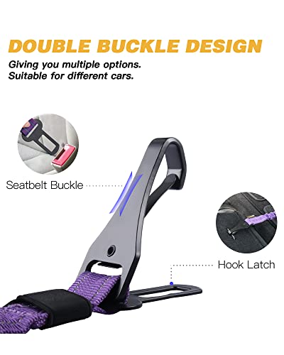 Dog Seat Belt for Car (Purple)